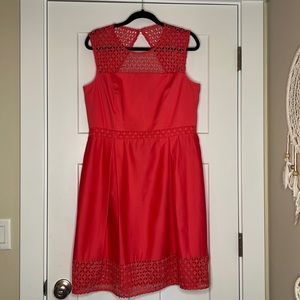 Calvin Klein Size 14 Coral Color Knee length dress.